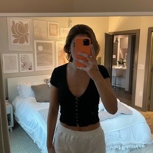 Reformation Nella Top (black)